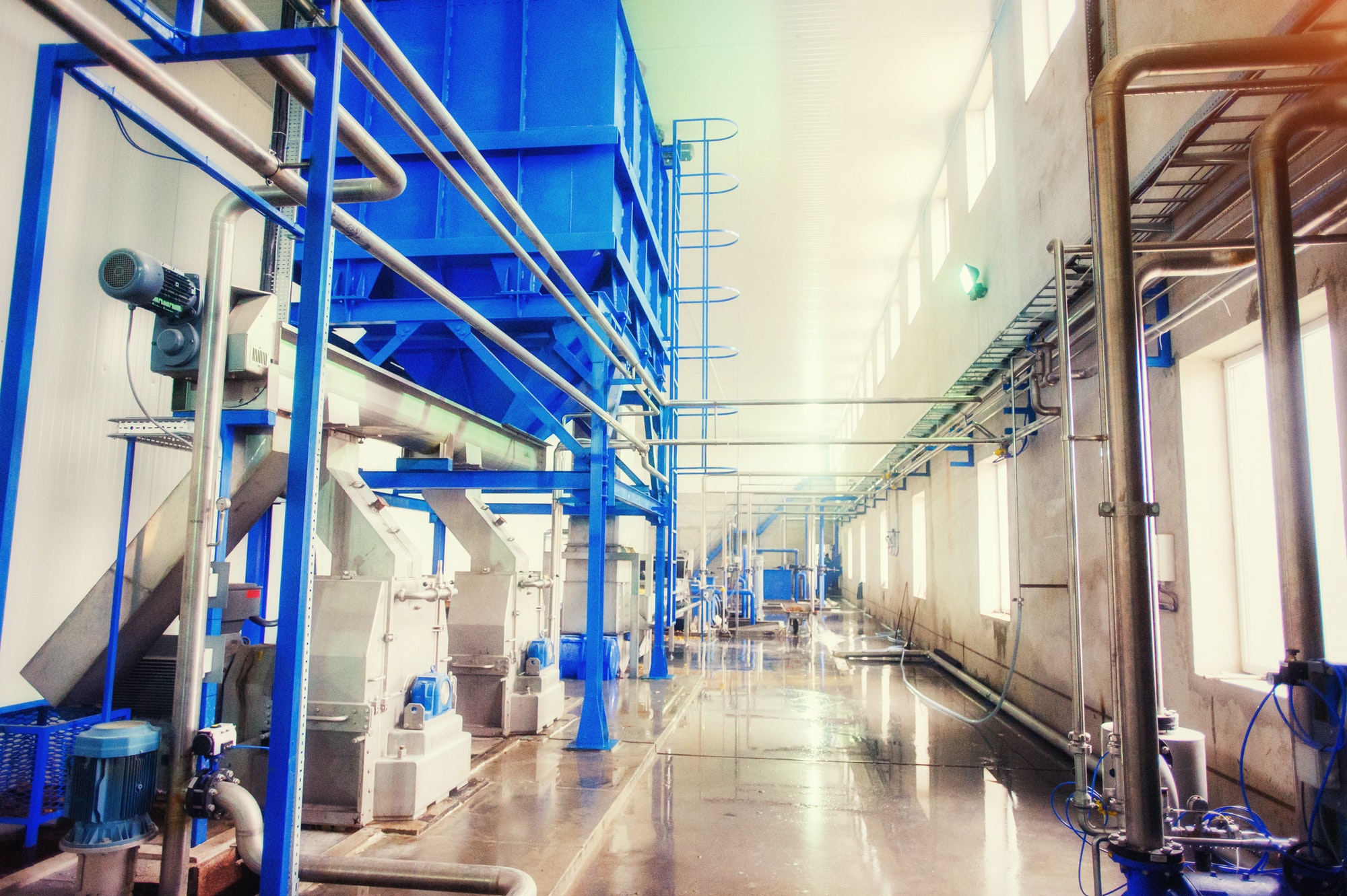 Equipment of the technology for making starch, cleaning and proc