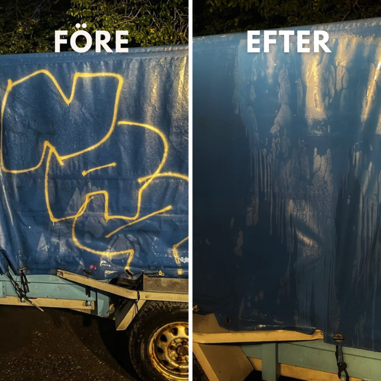 klottersanering före och efter